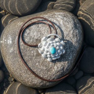 Pinecone Pendant Turquoise