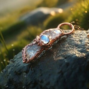 Deep Sea Creature Pendant — Amethyst / Clear Quartz / Lepidolite